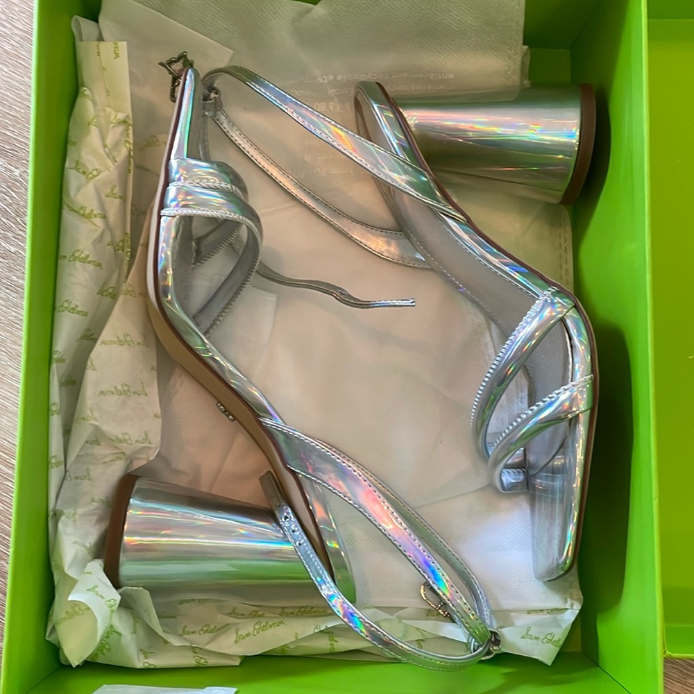 Sam edelman chrome heels